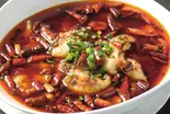魚の四川風煮込み(水煮鱼)（逸品火鍋 四季海岸）