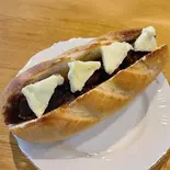 あんバターバインミー（【自家焙煎珈琲とバインミーのお店】Mano a Mano）
