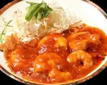 大エビのチリソース煮（友福中華料理）