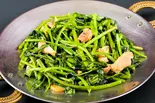 【56】空芯菜炒め(Kuushinsai Itame)(ネパール・インドレストラン世話 下谷本店)