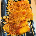 干し豆腐エノキ巻き(干豆腐卷金针菇)2本（寛窄巷子）