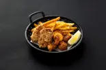 たこのから揚げ&若鶏のから揚げ&フライドポテト(廻転鮨 銀座おのでら本店)