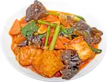 揚げ豆腐の辛子炒め（鼎魚酒場）
