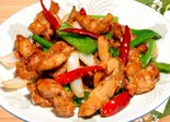 鶏肉のピリ辛炒め（蓬莱春飯店 千駄木店）