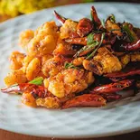 鶏肉のピリ辛炒め（天府苑）