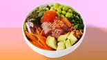 【王道】クラシック”MIX”ポキボウル Classic MIX Poke (Tuna and Salmon)（LAスタイル ポキボウル専門店 SCALES(スケール)中目黒 なんば店）