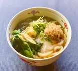 温出汁山菜とろろうどん（西ノ陣 京風だしのとろろうどん 日本橋店）
