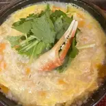 【当店2番人気】かに雑炊 Crab Rice Porridge(ぞうすいの店 お通)