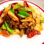 牛肉のクミン炒め 【孜然牛肉】(川味苑 (センミエン))