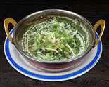 チキンほうれん草バルタカレー Chicken Spinach Bharta Curry（インド料理サムザナ）