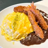 デラックスオムカツカレーセット（俺のオムライス専門店 EGG KING）