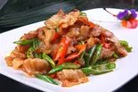 【人気No.2】湘西小炒肉 野菜と豚肉のピリ辛炒め（四川料理 成都小吃）