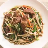 ニラレバ炒め（中国料理 安屋 桑袋店）