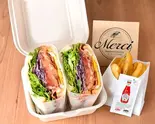 The B.L.T＆ポテトセット（サンドイッチのお店Merci恵比寿店）