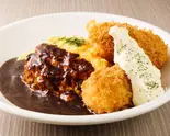 オム&カニクリームコロッケ Omelette Rice & Crab cream croquette(ふわとろオムライスの店 五反田たまごけん GOTANDA TAMAGOKEN)