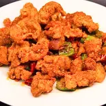 鶏肉と唐辛子炒め（聚楽飯店）