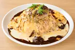 Wチーズハンバーグオム（渋谷道玄坂たまごけん）