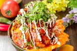 【6個・オム卵】ヤンニョムからあげ丼（オム卵からあげ丼 火の鳥 天下茶屋店）