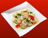 ホタテとアスパラのXO醤炒め(梅蘭 ゲートシティ大崎店)