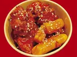 ヤンニョムチキン Mサイズ(150g トッポギ入り) Yangnyeom chicken(M size)（キングケバブ）