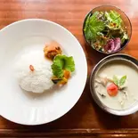 白身魚とミニトマトのグリーンカレー弁当(森のgarage/chisa gohan)