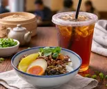 滷肉飯✙台灣古早味紅茶(ルーローファン✙台湾レトロ紅茶)（有夏茶房）