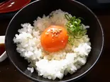 たまごかけご飯（有機野菜とお肉のABステーキ）
