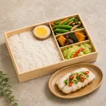 蒸し鱈弁当（池上木片弁当）