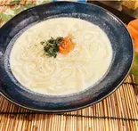 明太クリームきしめん(温)(おばんざいときしめん鯱)