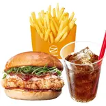 【セット】にんにく醤油おろしチキンバーガー Garlic Shoyu Oroshi Chicken Burger Set（ゼッテリア 小田急マルシェ相武台店）