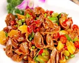 酸辣鸡胗  酸っぱい、辛い鶏砂肝（湘味食府）