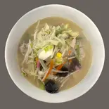 大阪ちゃんぽん (塩味) salt-based broth and thick noodles(中国料理 みんらく)