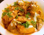 Moghlai Chicken Curry モグライチキンカレー 1300円(ニルワナム 南インド料理レストラン 神谷町店 Nirvanam South Indian restaurant Kamiyacho branch)