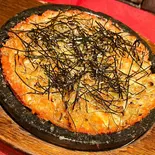 ジャコと青唐のチーズチヂミ（WAGYU でですけ）