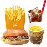 【ディナーセット】ハンバーガー Hamburger Dinner Set（ゼッテリア ZETTERIA 福岡新天町店）
