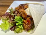 オージースタイル♪「ジャークチキンケバブロール」 Aussie style♪「Jerk Chicken Kebab Roll」（DININGBARhaon）