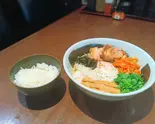 スタミナ油そば+白ご飯セット（麺匠 一号艇）