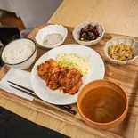 鶏の照り焼き定食(カフェらいらい磯子店)