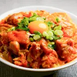 月見親子丼(鶏 80g) Tukimi Oyakodon(80g chicken)（【出汁の親子丼】鶏ヶ屋(TORIGAYA)～南阿佐ヶ谷店～）