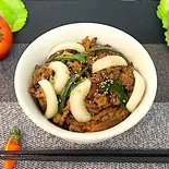 国産牛焼き肉丼(Japanese grilled beef rice bowl)（肉の福十屋）