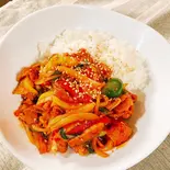 旨辛スタミナ丼（清瀬 韓国料理 金の家）