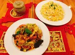 卵チャーハンと回鍋肉セット（福餃子）