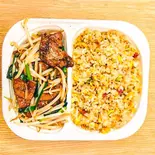 炒飯＆ニラレバコンボ Fried Rice ＆ Stir Fried Liver and Leek Combo（中華料理 三幸苑）