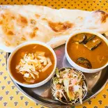 ダブルカレーセット Double Curry Set（ASIAN DININGスバ）
