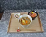 豚汁定食+ミニ海鮮丼（cafe そのまま）