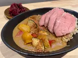 【豚ヒレ野菜たっぷり】和風だしカレー(421kal)（人と地球に優しいカフェ はぐくみ）