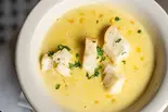 自家製コーンクリームスープ Home made Cream of Corn Soup（BurgerMania恵比寿店）