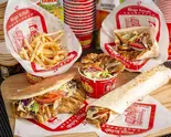 ⑭メガハーフセット Mega Half Set(シェアセット)（Mega Kebab 大須1号店 Halal ハラール）
