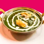 チキンパラックカレー( chicken palak curry)（カレーインドタージマハル出来島店）