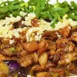 ナスとひき肉の炒め(肉末茄子)（向陽手打ちラーメン）
